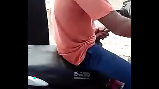 Horny Motorist in public India